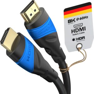 KabelDirekt – Câble HDMI 4K & 8K – 2 m